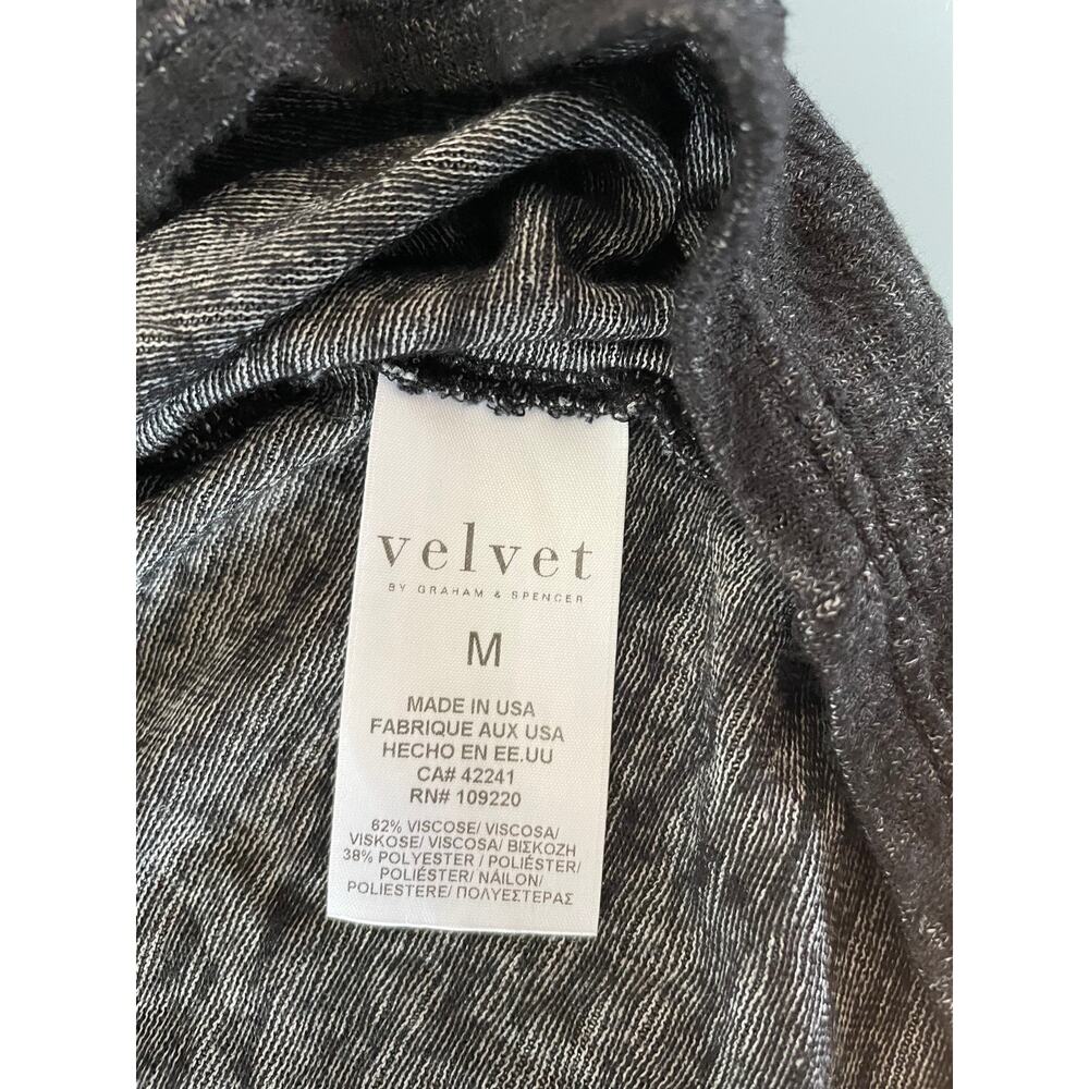Velvet by Graham & Spencer women’s black top size M - Picture 3 of 8